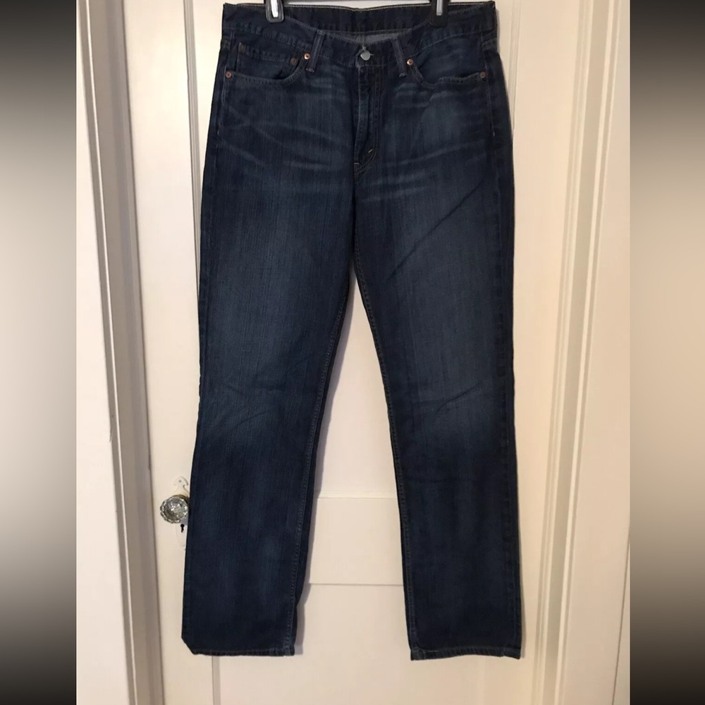 Levis 514 blue denim Jeans mens Size 36 x 36 Levi Strauss